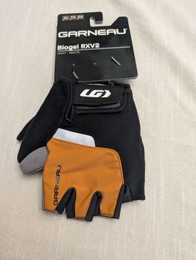 Biogel RXV2 Men’s Black and Carmel Cycling Gloves Size XL